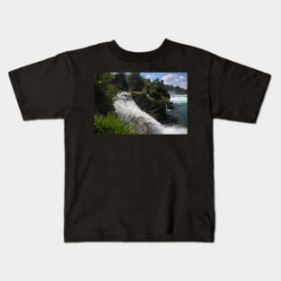 Switzerland - Rheinfall Schaffhausen -  waterfall Kids T-Shirt